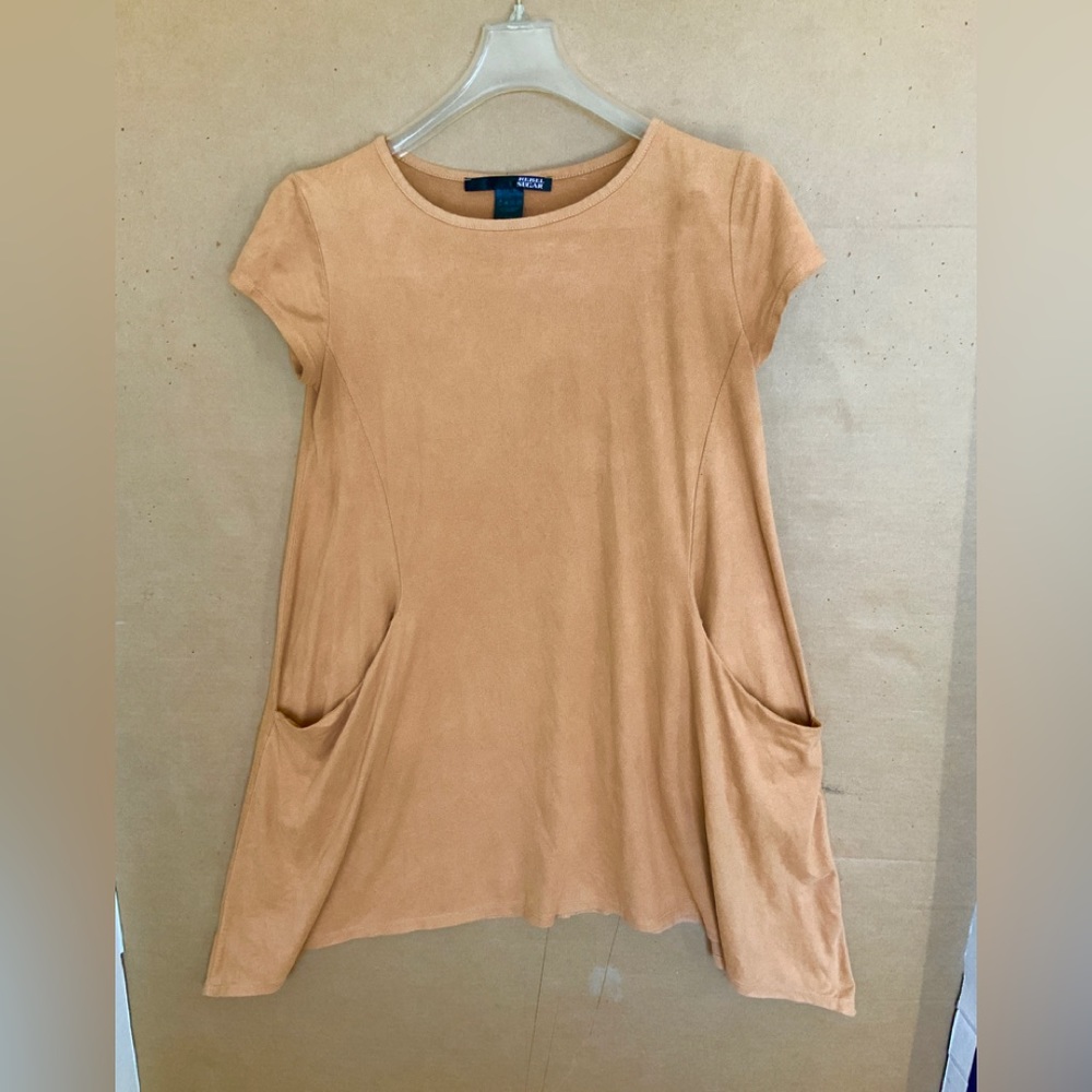 USA MICRO-SUEDE SHIRT / DRESS TUNIC BLOUSE.